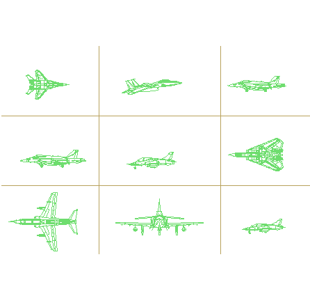 بلوک آماده هواپیما جنگنده کلی